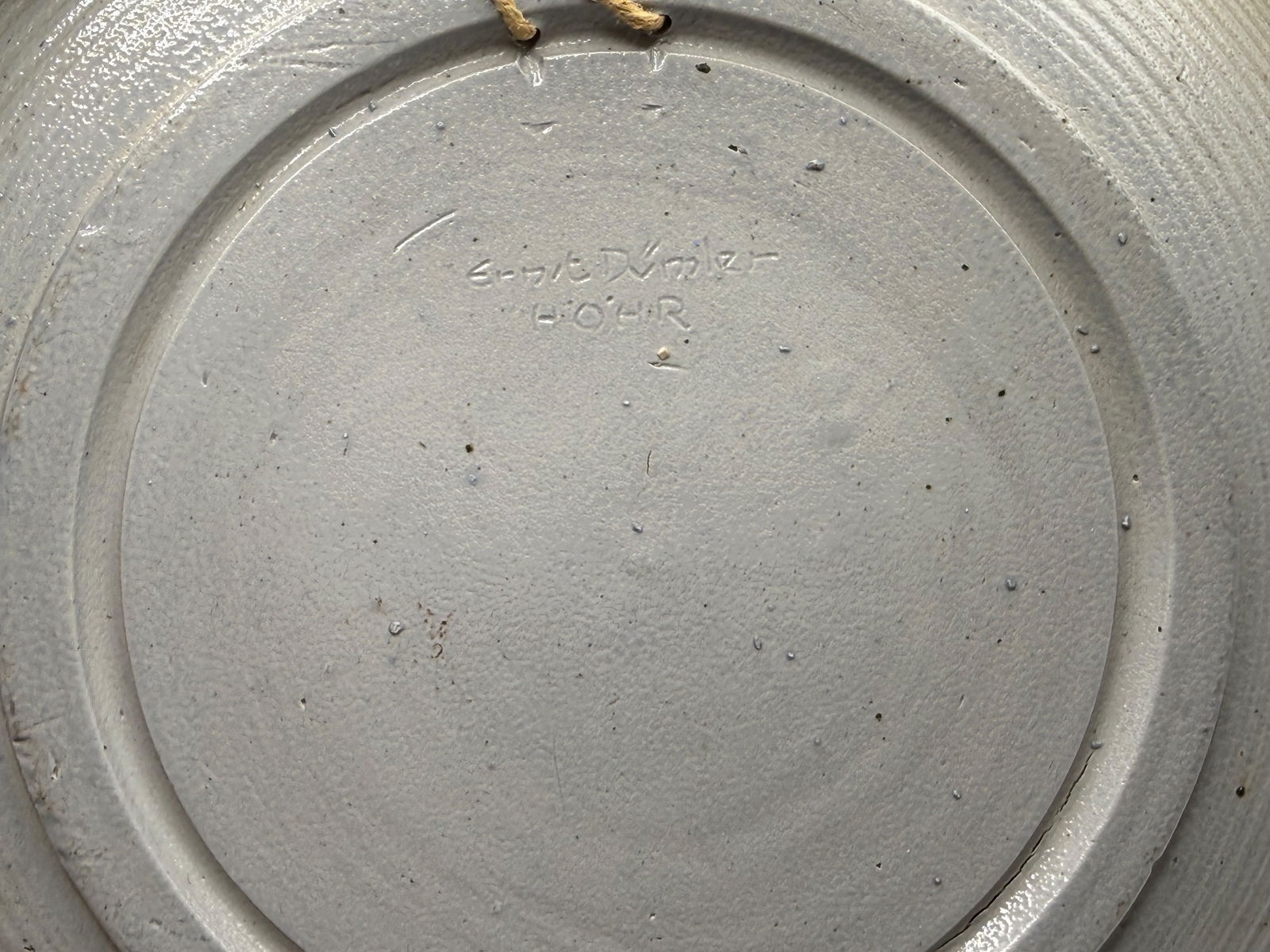 A Middle Eastern Metal Dish with Blue Decoration - 5