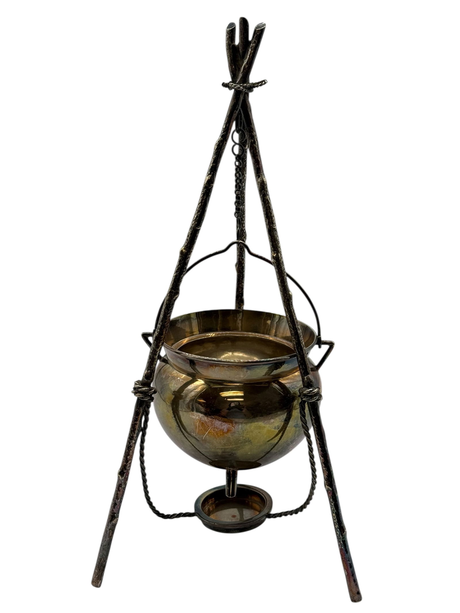 A Brass Hanging Brazier, M H&Co - 2