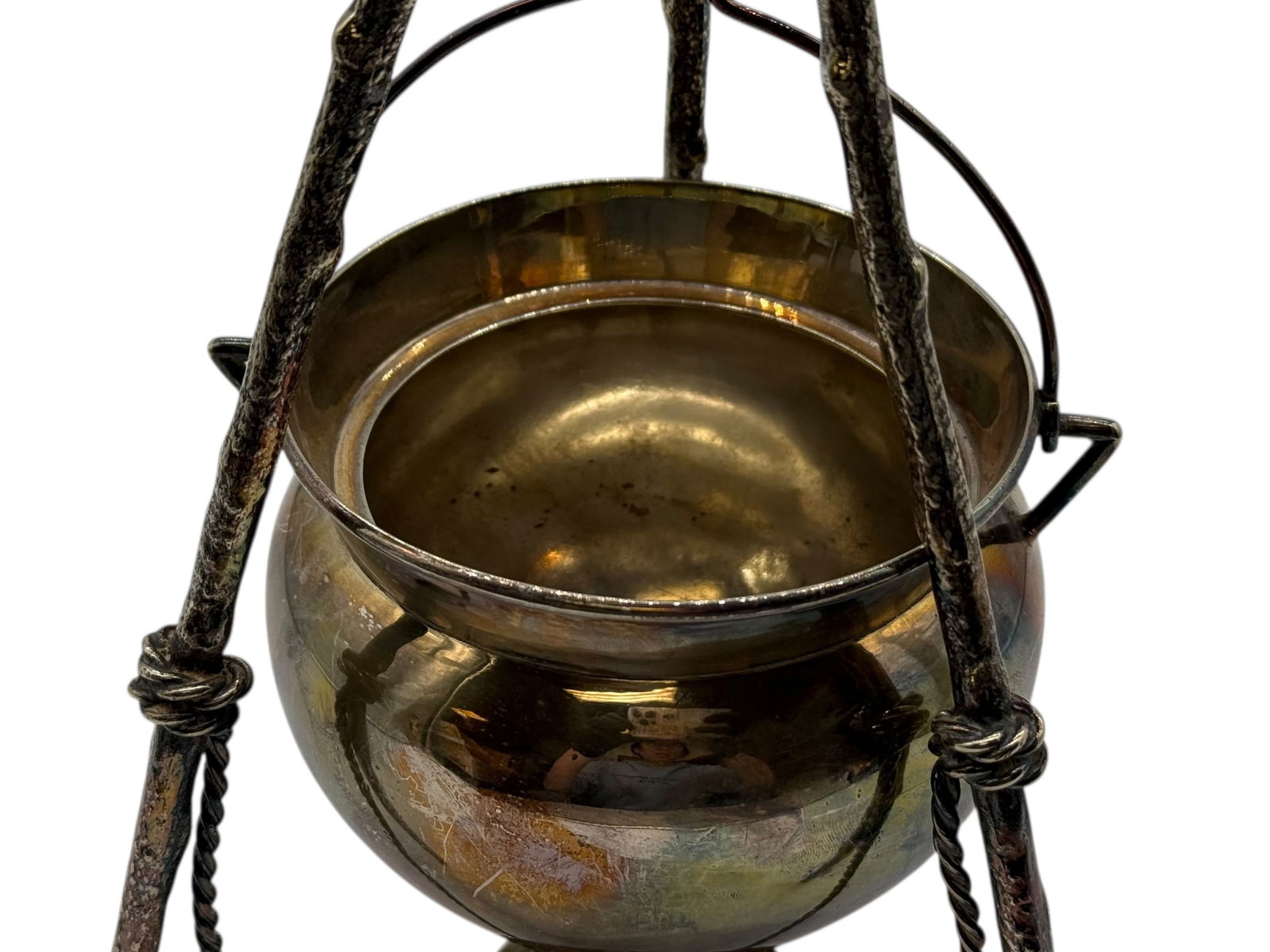 A Brass Hanging Brazier, M H&Co - 3