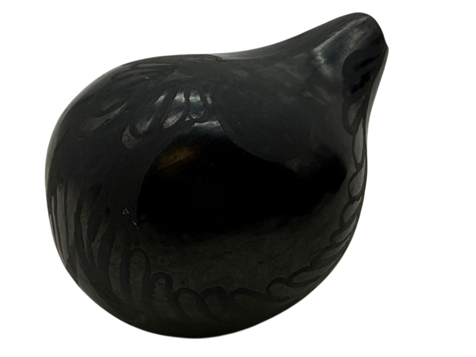 Three Blackware Pottery Jar, Carvings - 6