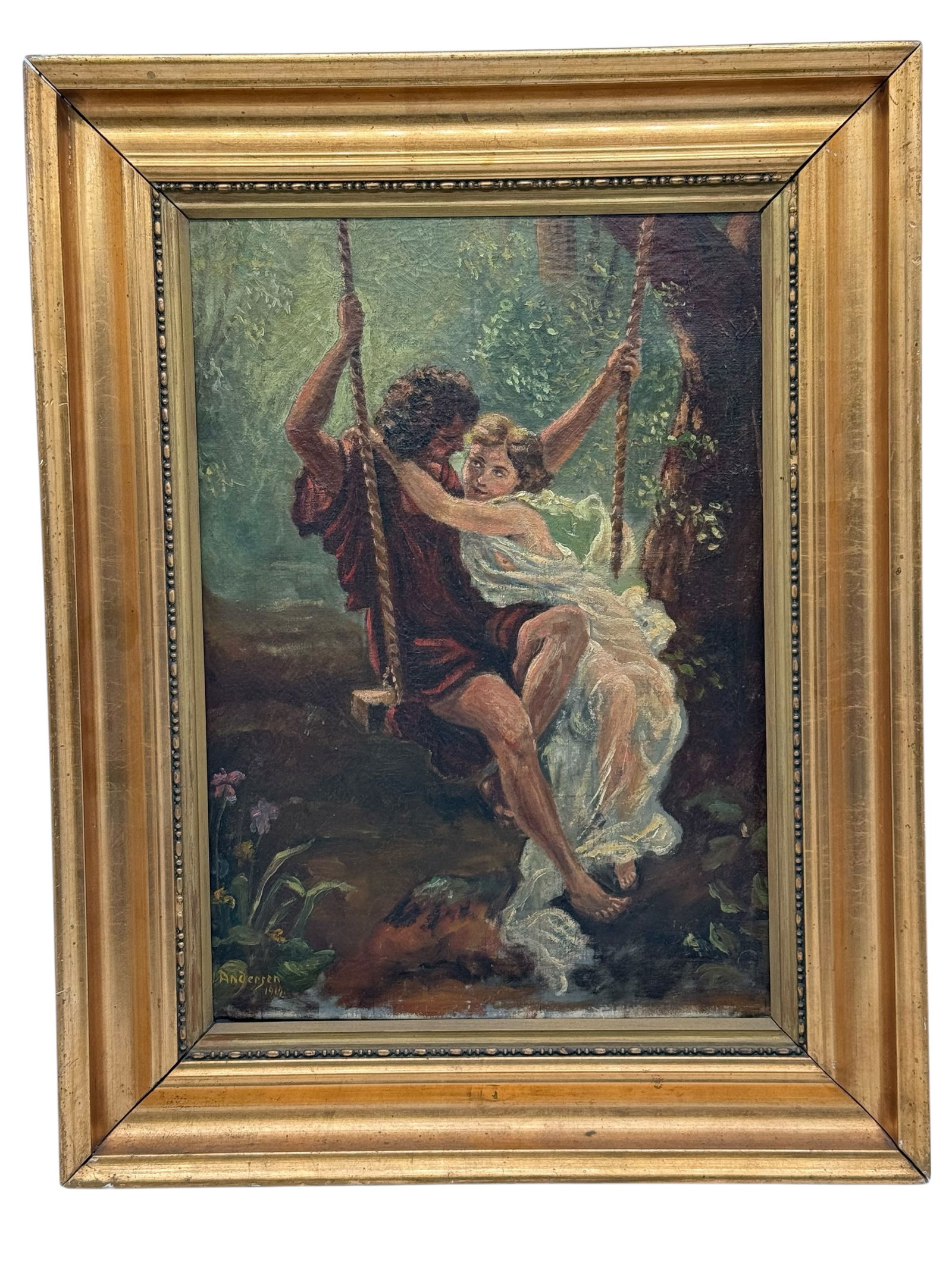 After Pierre Auguste, Signed Oil Painting Springti: After Pierre Auguste, Signed Oil Painting SpringtiFramed After Pierre Auguste, Signed Oil Painting Springtime H: 26 3/4 inches W: 20 3/4 inches