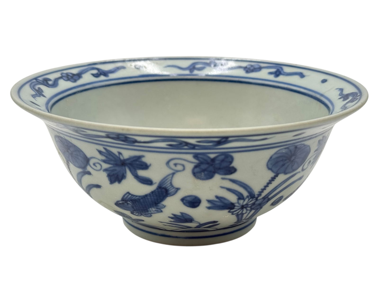 Ming Dynasty Style Blue and White Porcelain Bowl (1 of 5)