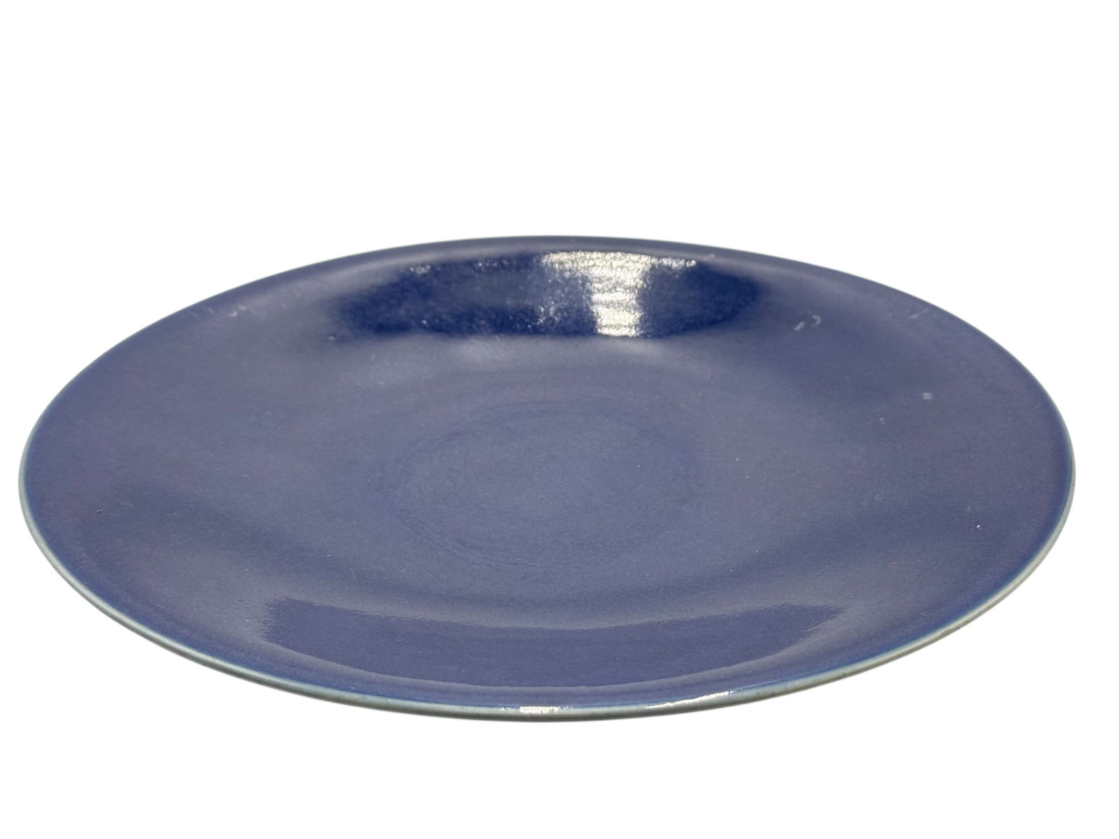 Chinese Cobalt Blue Plate: Chinese Cobalt Blue PlateH: 1 1/2 inches D: 10 1/4 inches