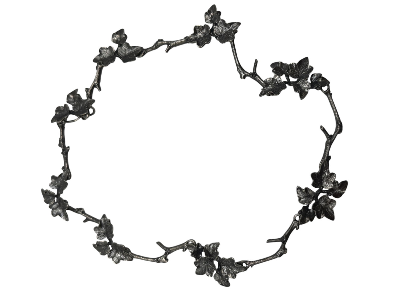 Gerald David Baumann Sterling leaf necklace - 2