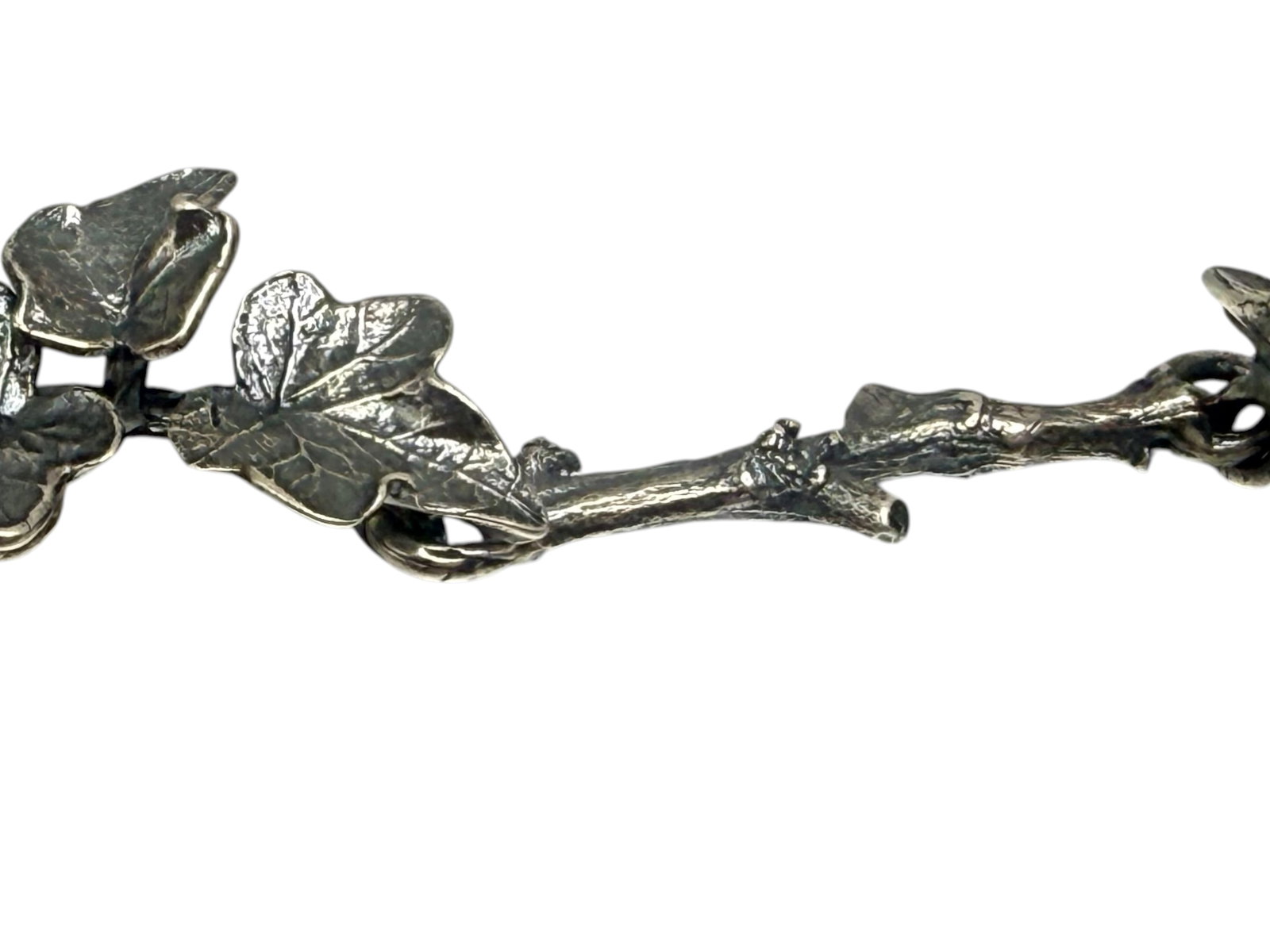 Gerald David Baumann Sterling leaf necklace - 4