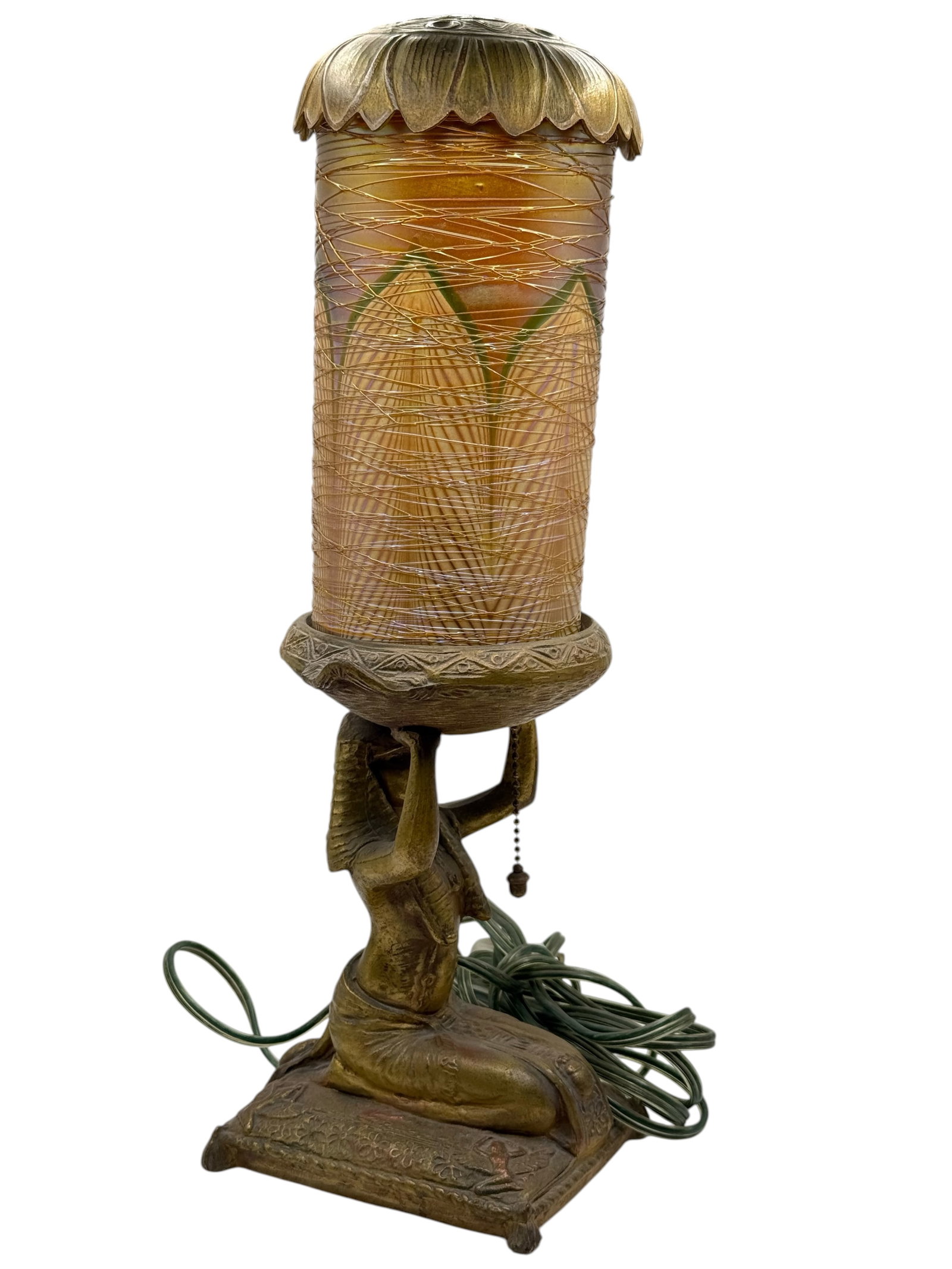 An Egyptian Revival Table Lamp - 4