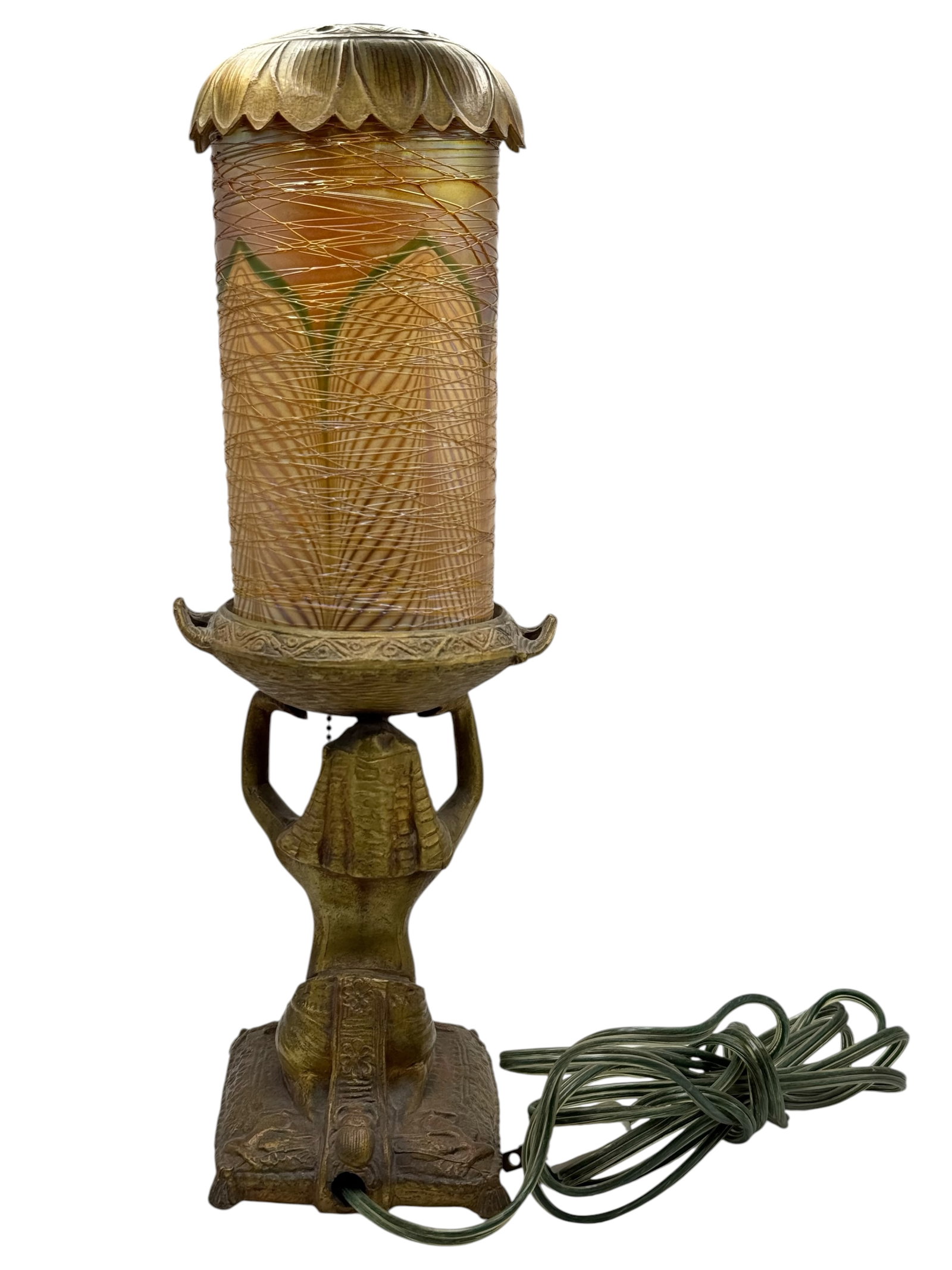 An Egyptian Revival Table Lamp - 5