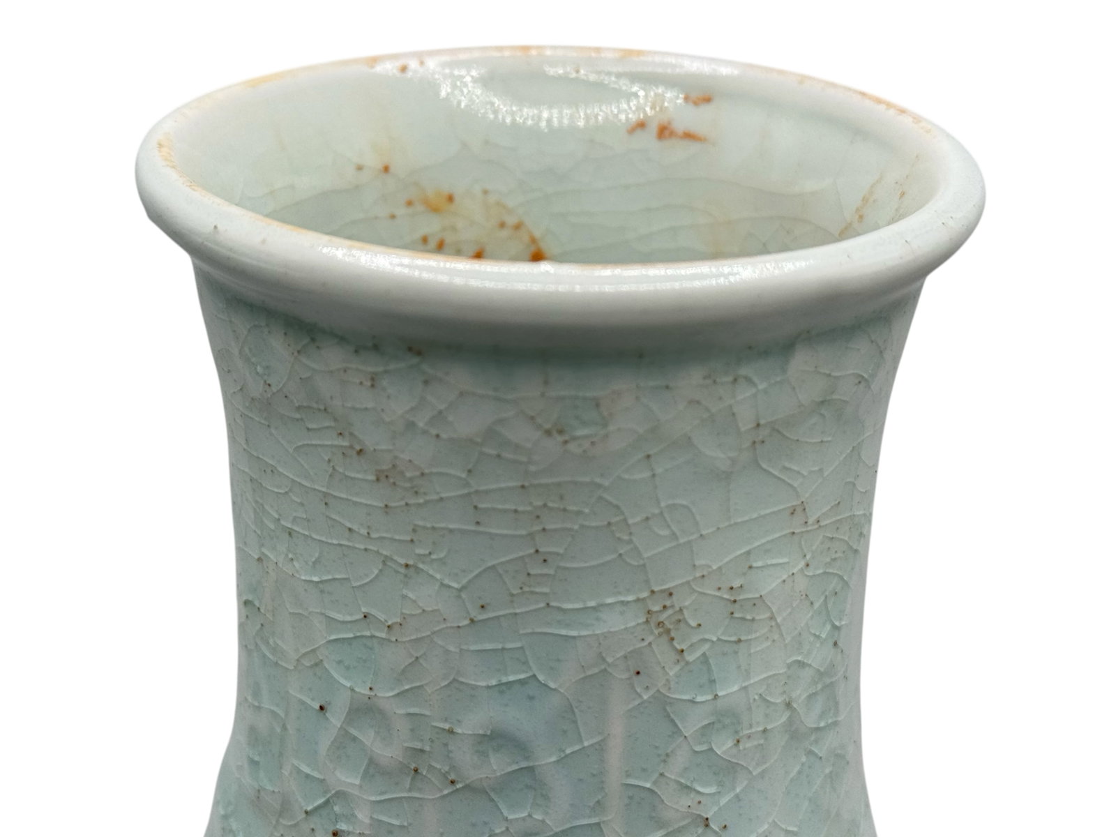 A Chinese Celadon Glazed Relief-Decorated Vase - 2