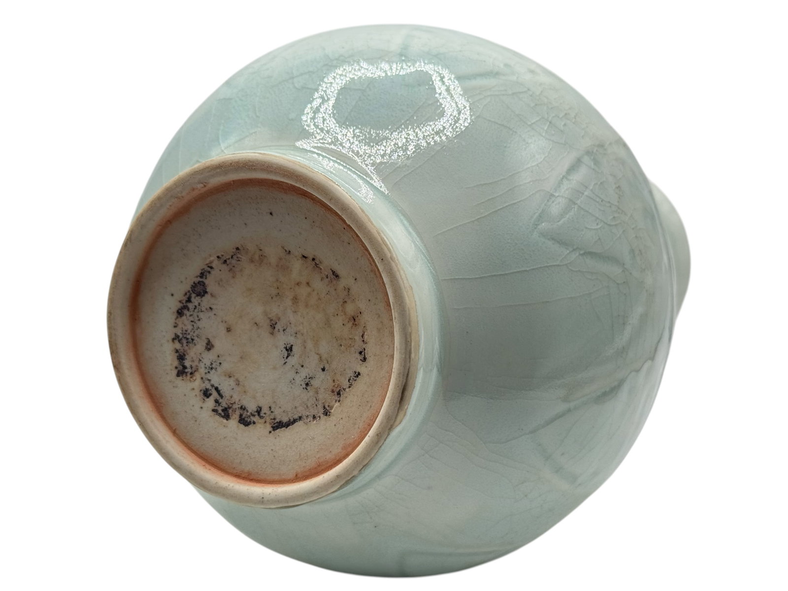 A Chinese Celadon Glazed Relief-Decorated Vase - 5