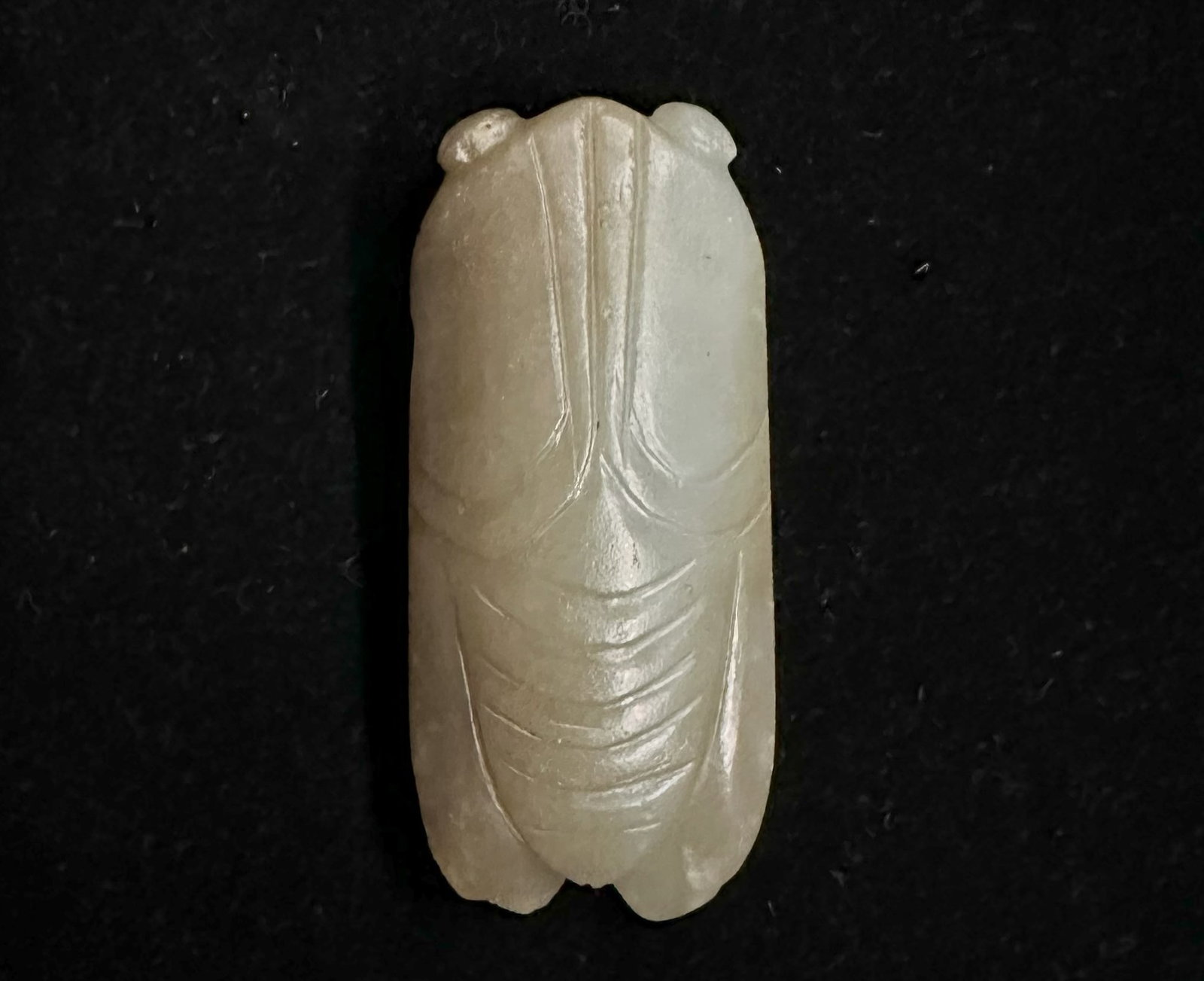 A Chinese White Jade Cicada - 2