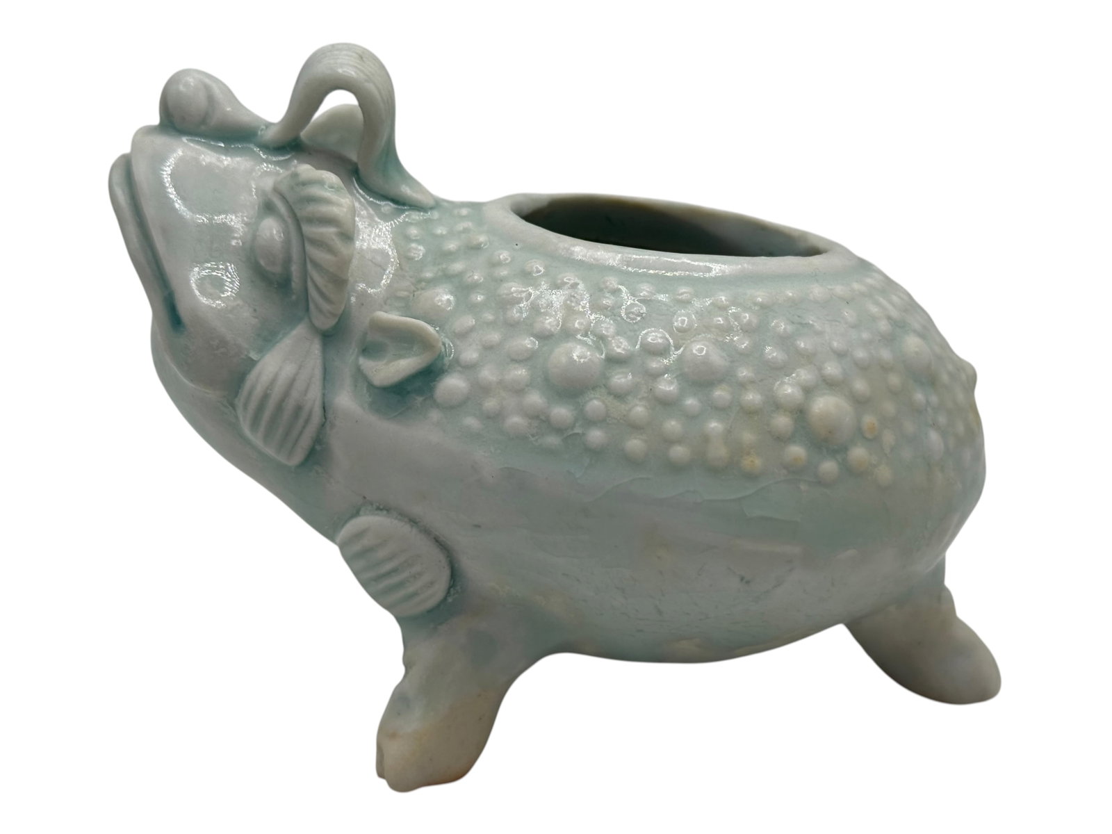 A Chinese Celadon-Glazed Mythical Beast-Form Water (1 of 5)