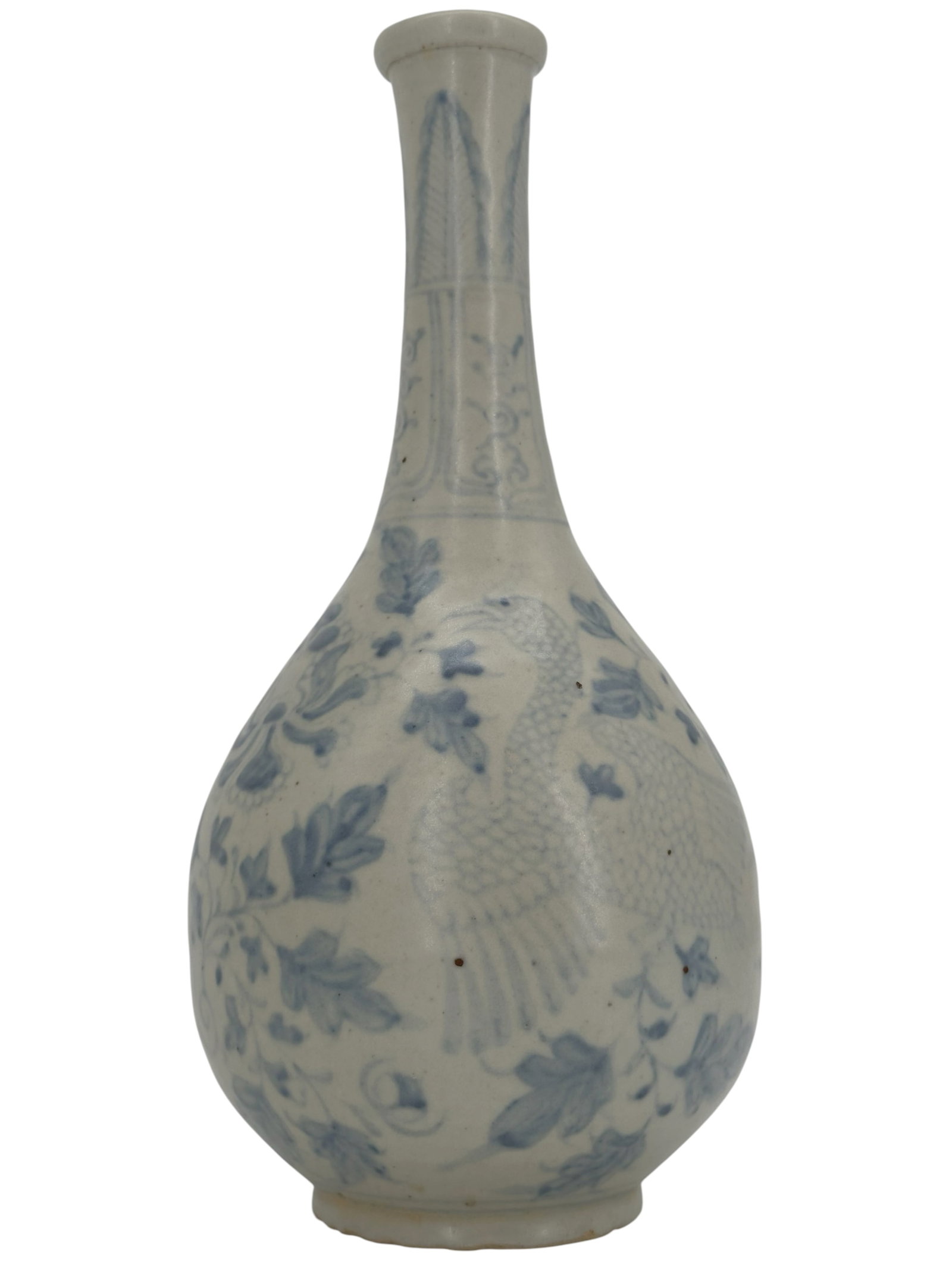 A Korean Blue and White Bottle Vase (1 of 2)