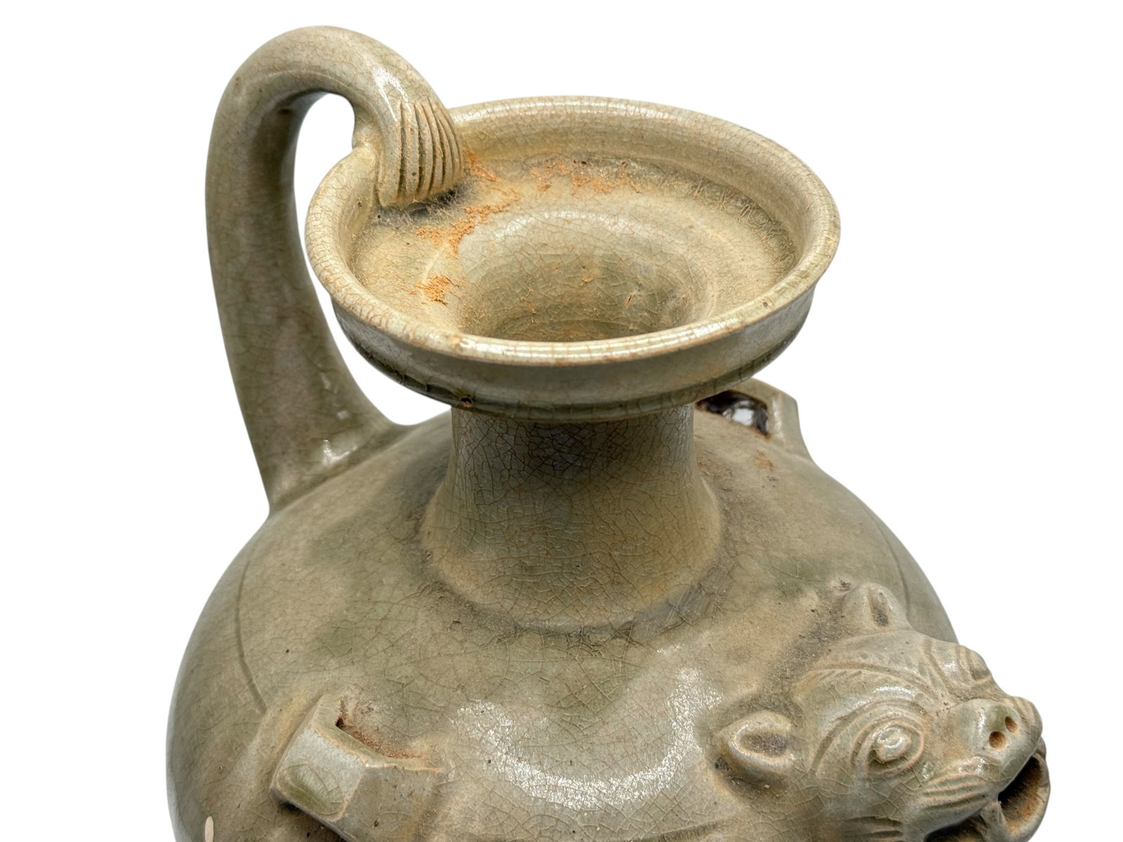 A Chinese Celadon Ewer - 4