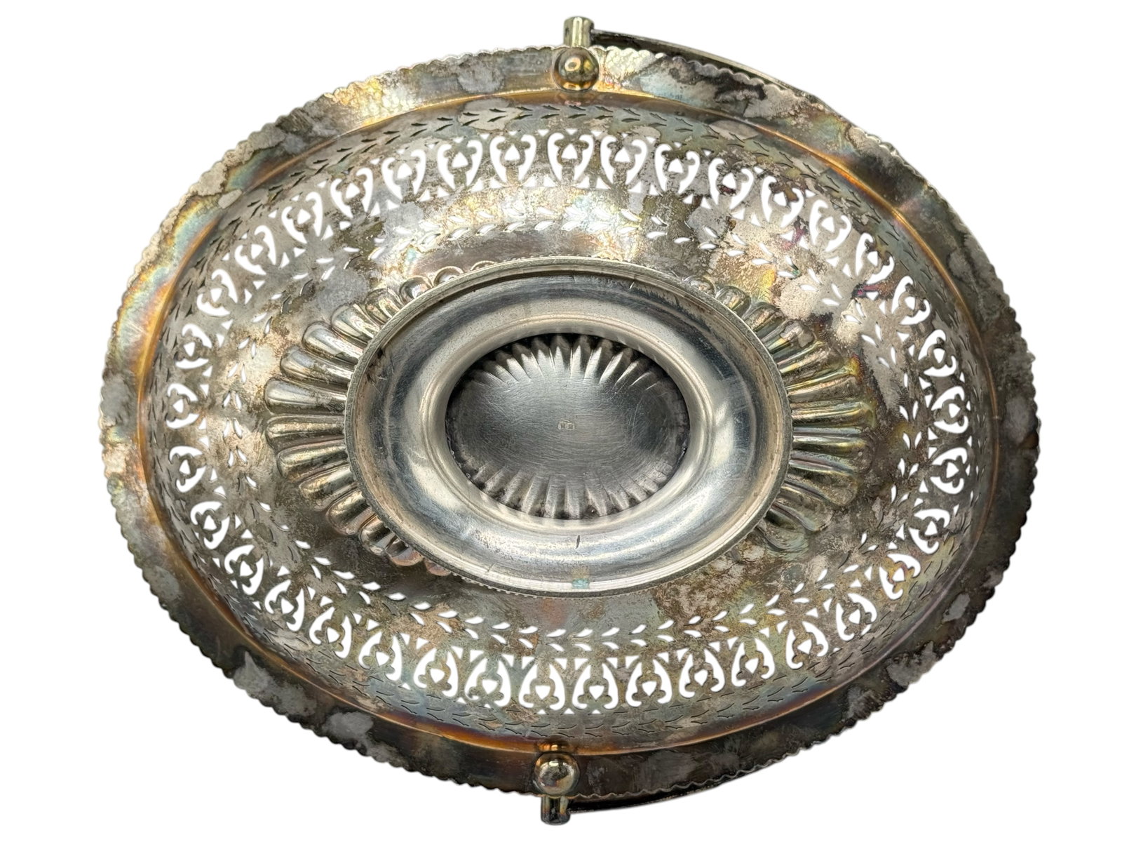 A Silverplate Swing Handle Basket - 4