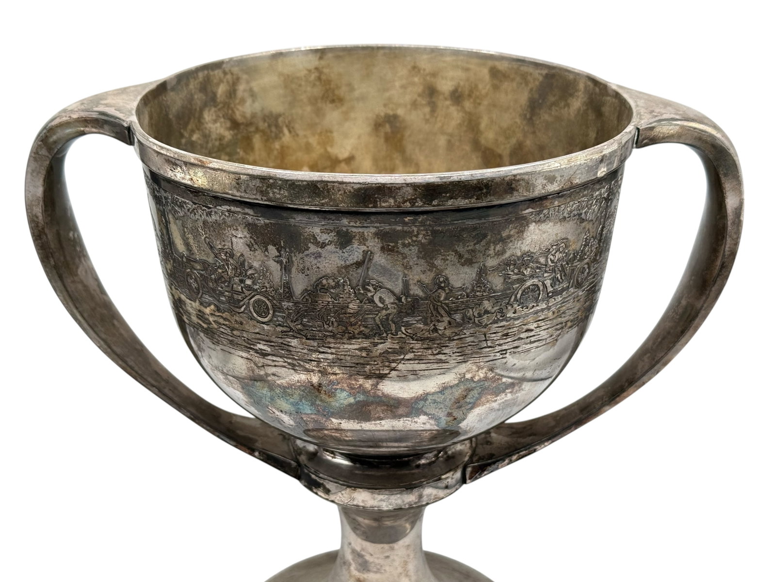 A Silver-Plated Twin-Handled Trophy Cup - 2