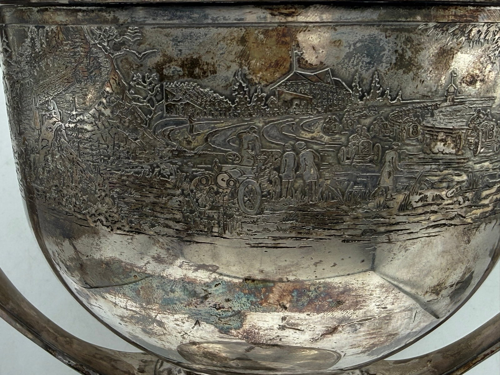A Silver-Plated Twin-Handled Trophy Cup - 5