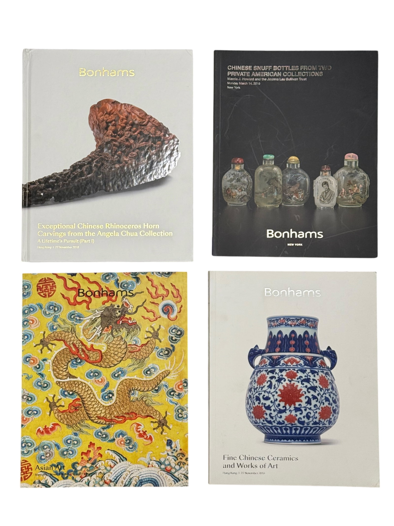 Four Bonhams auction catalogues on Chinese art (1 of 3)