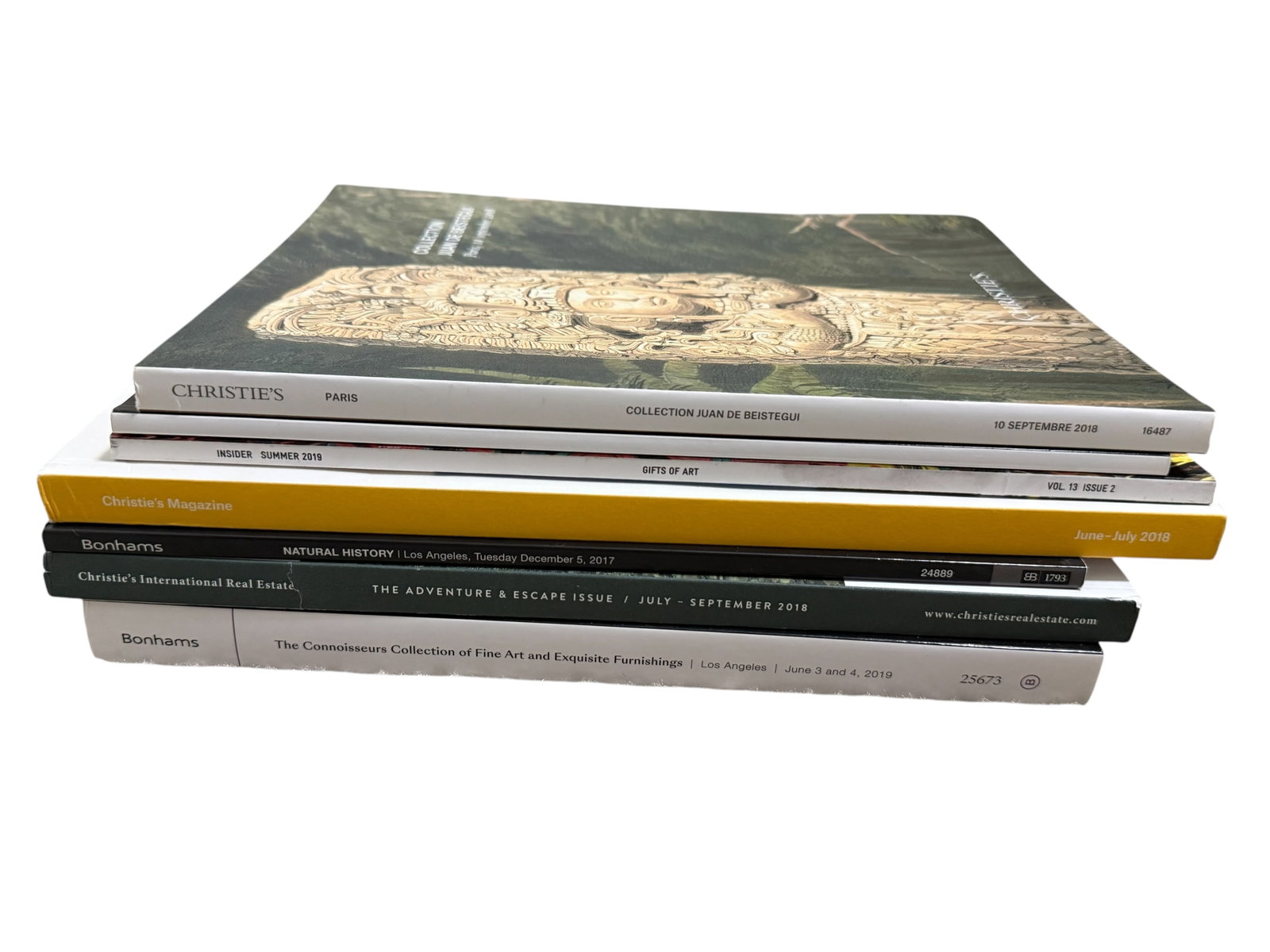 A group of six auction catalogues and magazines (1 of 3)