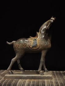 Tang painted stone horses