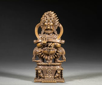 Tibetan two arms big dark sky