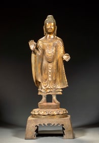 Bronze gilt Northern Wei Buddha statue before Ming Dynasty