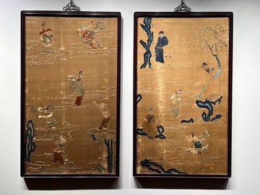 Ming Dynasty Su embroidery boutique Shancai Tong fifty-three pairs