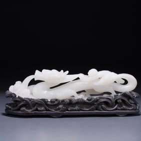 Hetian jade senior officials to the pen holder