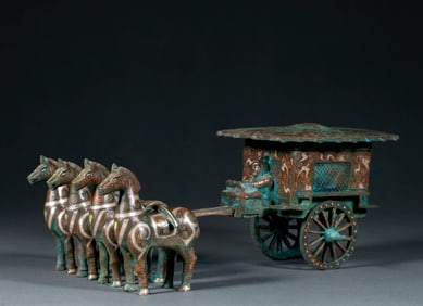 Ming before Cuo gold and silver carriage
