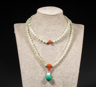 Hetian jade seeds 108 hand strings