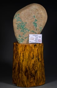 Jade raw stone with certificate