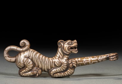 Ming before wrong gold and silver tiger with hook