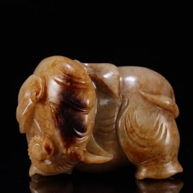 Hetian jade elephant