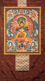 Happy Buddha Thangka