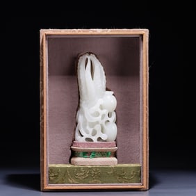 Hetian jade three decorated pieces