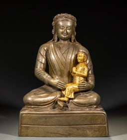 Bronze child Guanyin statue