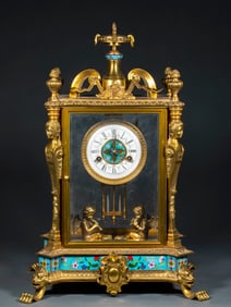 Gilt Seat Clock (MADE IN SWISS 1860)