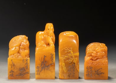 Qi Huang makes a set of Tian Huangshi seals