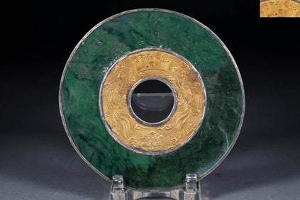 Qianlong royal play inscription package mouth jade