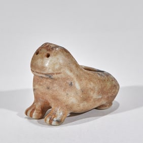 Jade Animal-Shaped Vessel before the Ming Dynasty