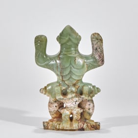 Before the Ming Dynasty, jade frog and human figure