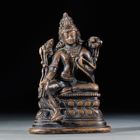 Bronze gilded Tara