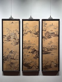 A Qing Dynasty Suzhou embroidery "Scenic Spots of West Lake"