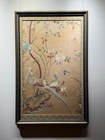 Cantonese embroidery "Adding Flowers to the Brocade"