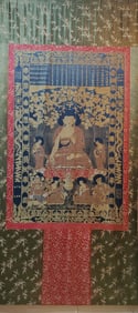 Qing Dynasty Yun brocade Thangka