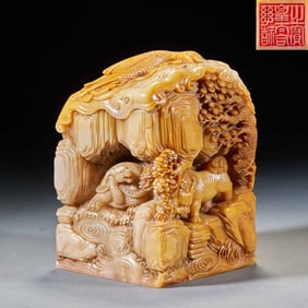 Shoushan stone seal of the Four Sacred Beasts