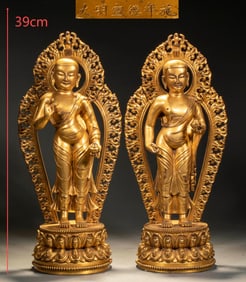Gilded copper Ananda Kasyapa