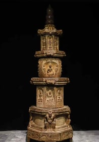 A Tang Dynasty bluestone pagoda