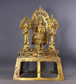A set of gilded Buddhist niches from the Northern Wei Dynasty