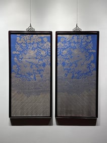 A brocade made of dragon patterns for robes from the Qing Dynasty