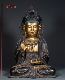 A gilded Guanyin statue from the Ming Dynasty